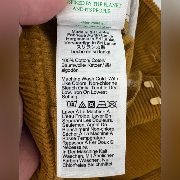 J. Crew Mustard Yellow Corduroy Pants in Women Size 8 100% Cotton EUC - Picture 11 of 11